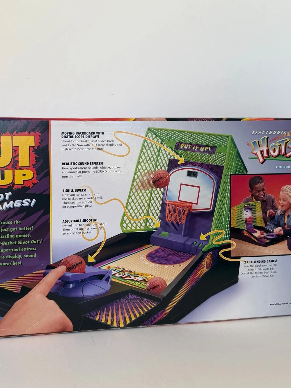 90s Milton Bradley Electronic Hot Shot Basketball Tabletop Game - Tested Works